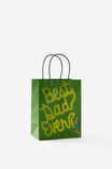 Father S Day Gift Bag Small 2026, BEST DAD EVER GREEN - example image 1