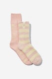 Super Soft Box Of Socks 2Pk, BALLET BLUSH - alternate image 1