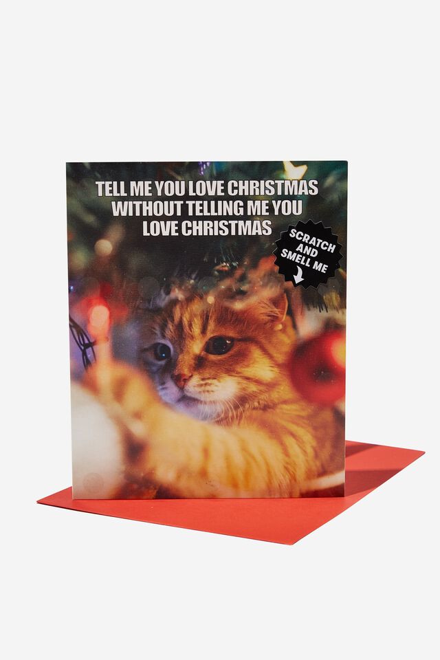 Christmas Card, SCENTED TELL ME YOU LOVE CHRISTMAS PINE