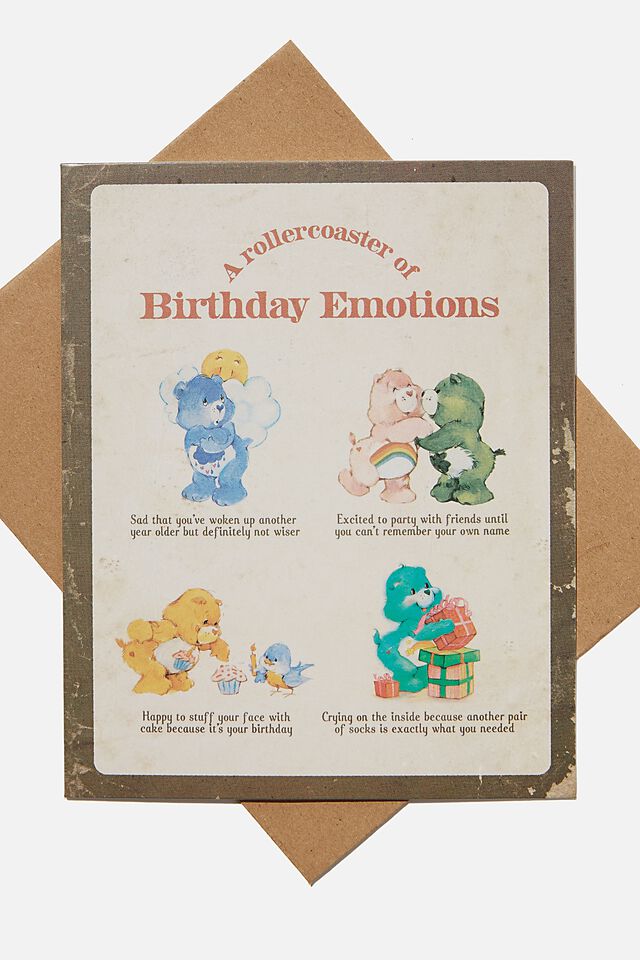 Nice Birthday Card, LCN CLC CARE BEARS BIRTHDAY EMOTIONS
