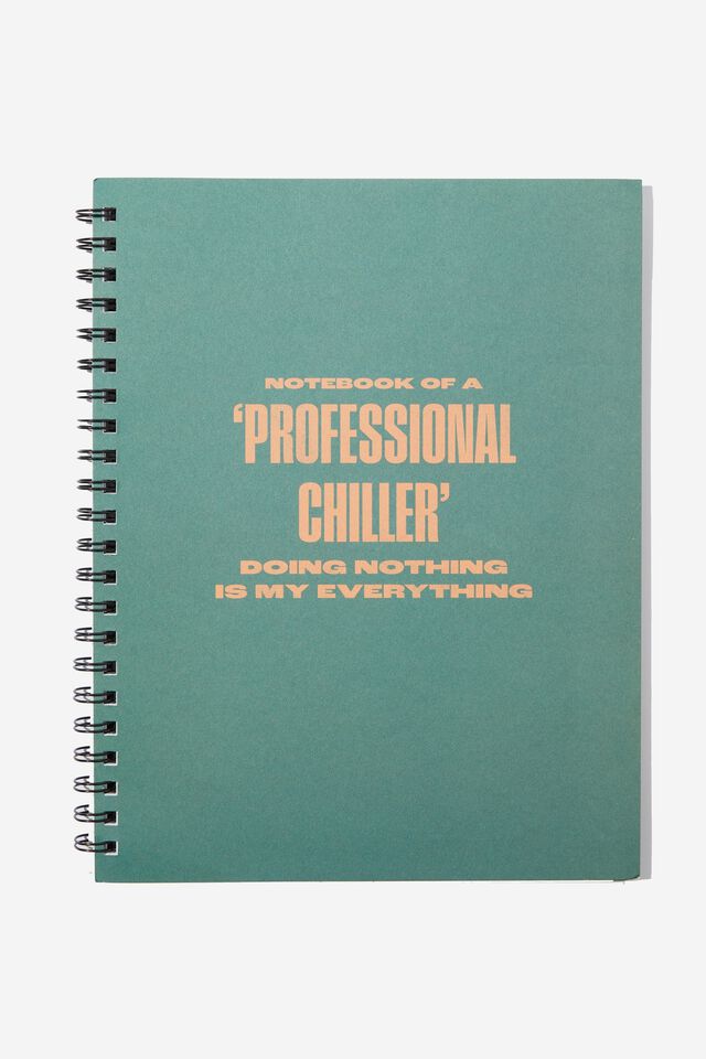 A4 Campus Notebook Recycled, BASIL/ORANGE PROFESSIONAL CHILLER