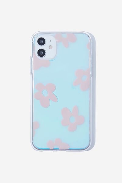 Protective Phone Case iPhone 11, HOLOGRAPHIC DAISIES