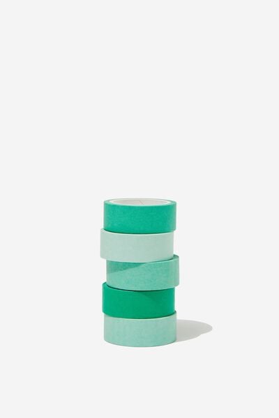 Washi Tape 5Pk, GREEN OMBRE