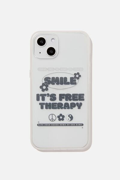 Snap On Protective Phone Case Iphone 13, SMILE IT S FREE