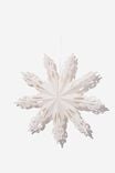 Paper Snowflake Decoration, WHITE - alternate image 2