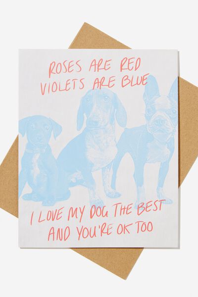 Love Card, I LOVE MY DOG THE BEST