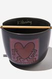 Keith Haring X Feed Me Bowl, LCN KEI DANCING HEART - alternate image 3