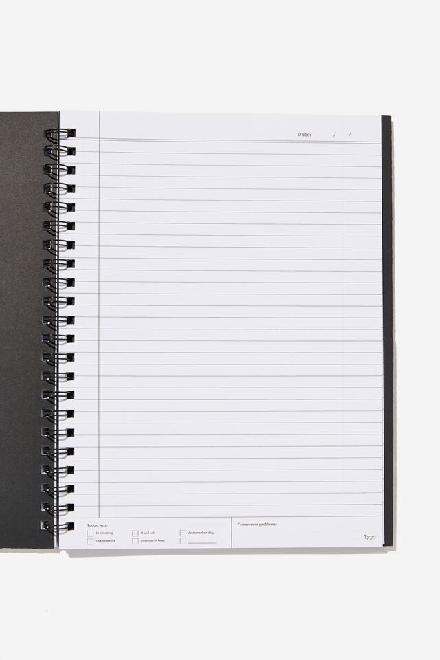 A4 Campus Notebook Recycled, EGALITARIAN BLACK