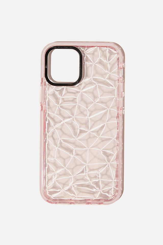 Protective Phone Case Iphone 12, 12 Pro, CLEAR DIAMOND TEXTURE