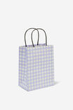 Get Stuffed Gift Bag - Small, SOFT LILAC GINGHAM - alternate image 1