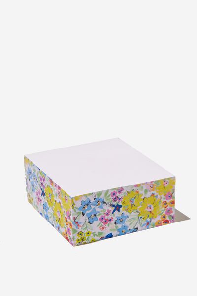 Sticky Memo Block, HANDCRAFTED FLORAL