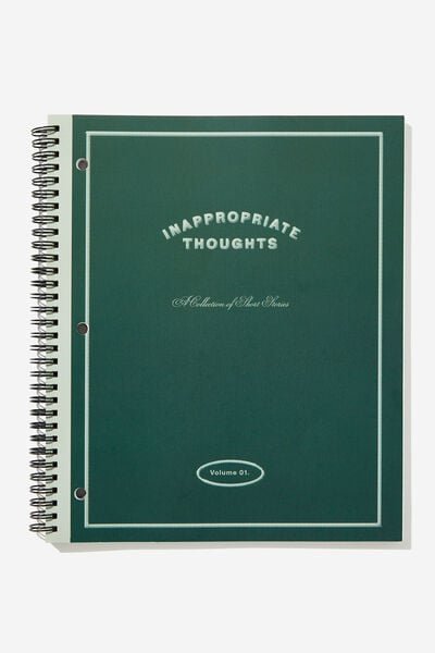 College Ruled Campus Notebook, INAPPROPRIATE THOUGHTS