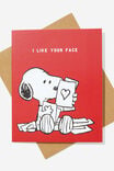 Love Card, LCN PEA SNOOPY I LIKE YOUR FACE - alternate image 1