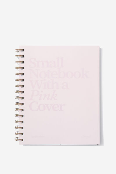 A5 Campus Notebook Recycled, PINK COVER
