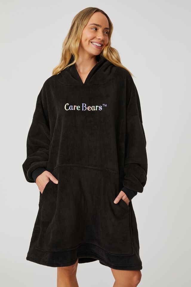 Care Bears Oversized Hoodie, LCN CLC CARE BEARS PASTEL LOGO