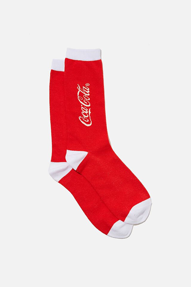 Socks, LCN COK RED LOGO