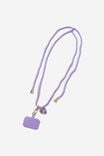 Cross Body Lanyard  With Card, TRAPPED DAISY / SOFT LILAC - alternate image 1
