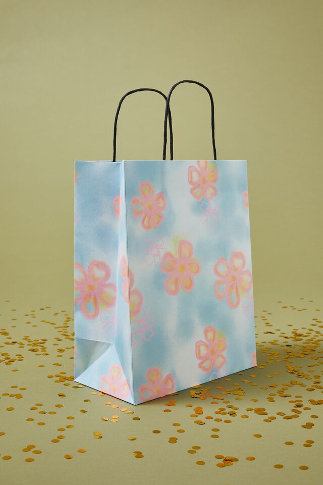 Get Stuffed Gift Bag - Medium, HIBISCUS FLORAL