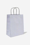 Get Stuffed Gift Bag - Medium, SOFT LILAC GINGHAM - alternate image 1