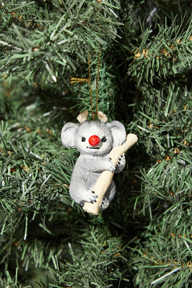 Resin Christmas Ornament, RUDOLPH KOALA