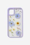 Protective Phone Case iPhone 11, TRAPPED PURPLE DAISY / PURPLE - alternate image 1