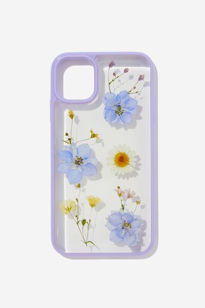 Protective Phone Case iPhone 11, TRAPPED PURPLE DAISY / PURPLE