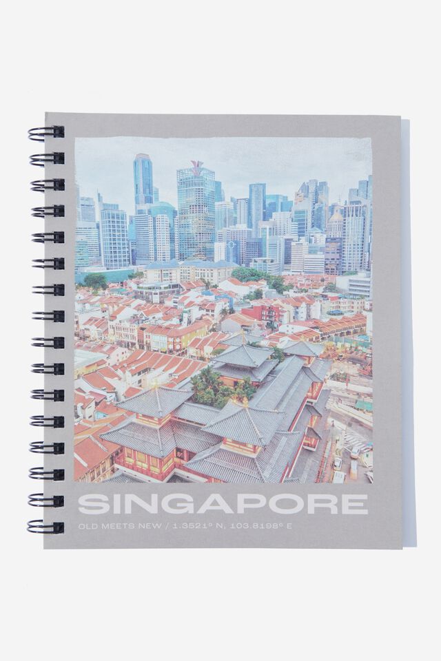 A5 Campus Notebook Recycled, RG ASIA SINGAPORE CITY VIEW