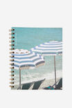 A5 Campus Notebook Recycled, MENTALLY CHECKED OUT UMBRELLAS - alternate image 1