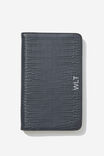 Personalised Off The Grid Travel Wallet, BLACK TEXTURED - alternate image 1