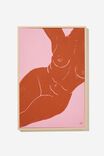 PINK BODY FORM PAINTING LAURA FRANCIS