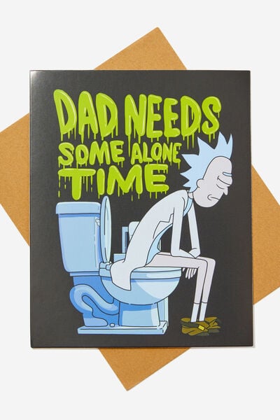 Fathers Day Card 2024, LCN WB RICK TOILET ALONE TIME
