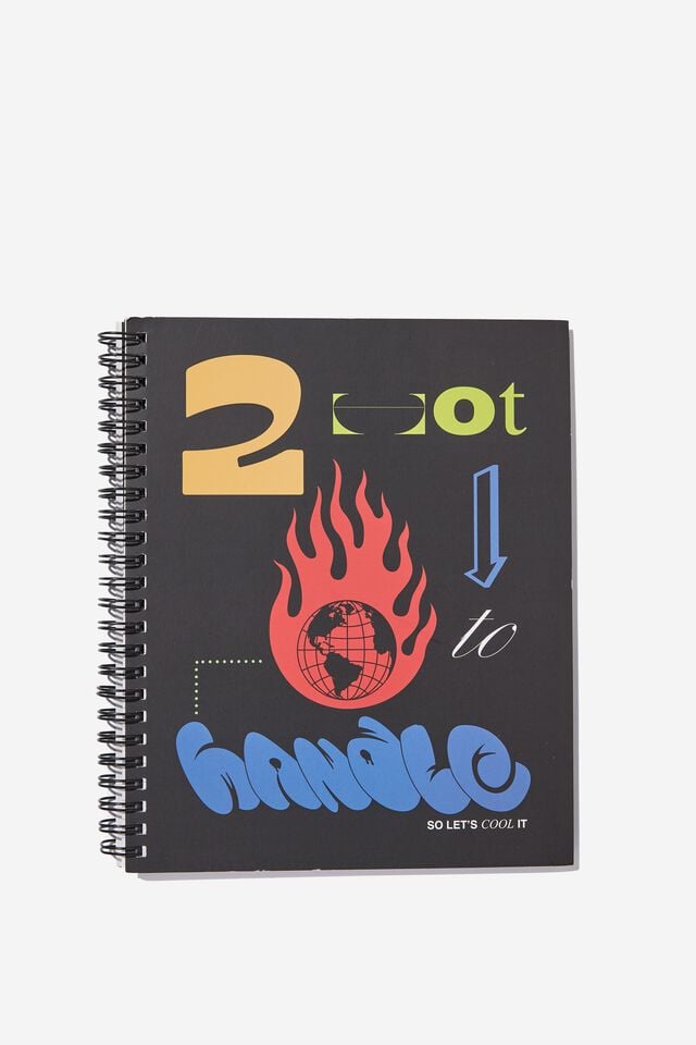 A5 Campus Notebook-V (8.27" x 5.83"), EARTH 2 HOT TO HANDLE