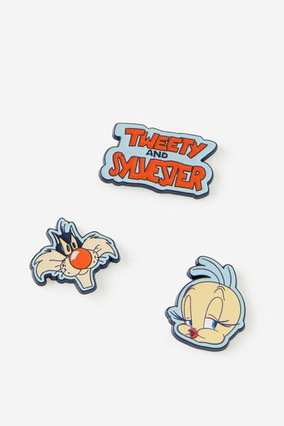 Collector Enamel Sticker 3Pack, LCN WB TWEETY & SYLVESTER