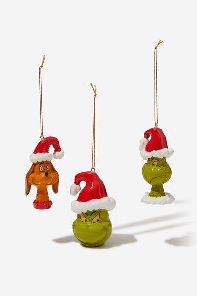 Licensed Ornament Pack, LCN DRS THE GRINCH