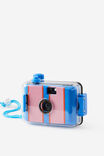 Partyproof Underwater Camera, SUMMER STRIPE / PINK - example image 1