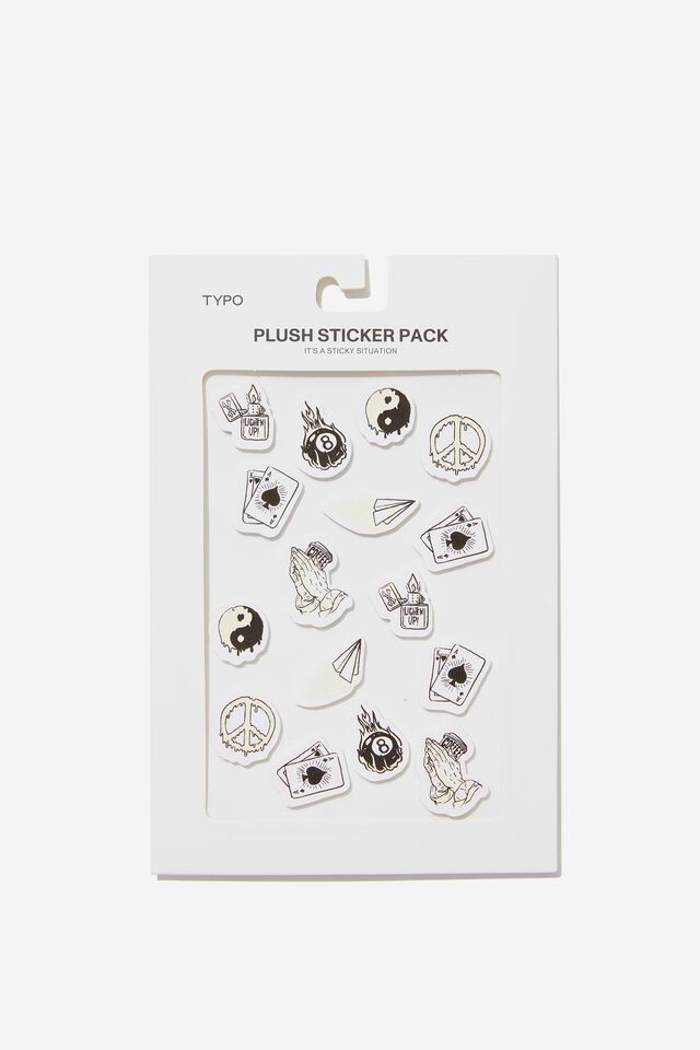 Plush Sticker Pack, COFFEE & PEACE
