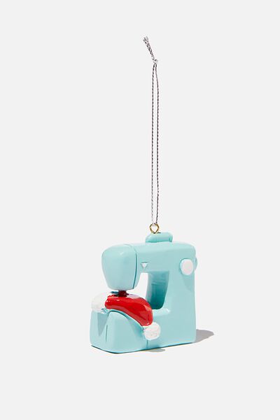 Resin Christmas Ornament, SEWING MACHINE