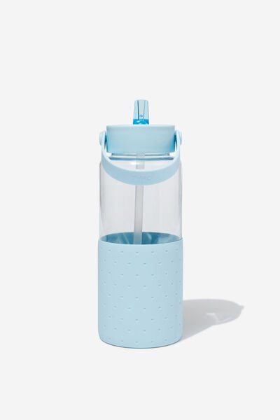 Premium Big Sipper Drink Bottle, ARCTIC BLUE POLKA