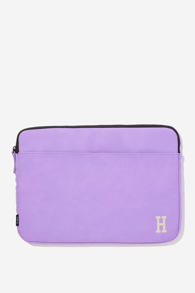 Personalised Core Laptop Cover 13 Inch, POST IT PURPLE