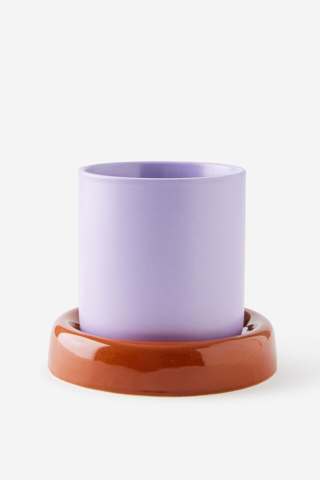 Bulbous Planters, GINGERBREAD / ORCHID
