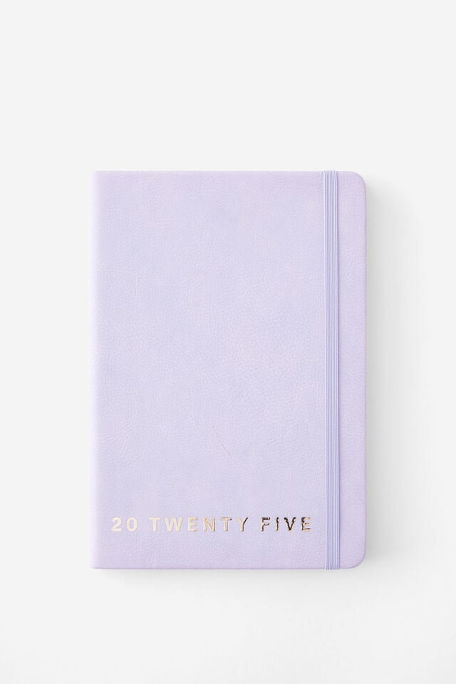 2025 A5 Weekly Buffalo Diary, LAVENDER HAZE FOIL