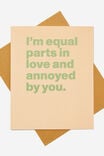 Premium Love Card, LOVE AND ANNOYED - alternate image 1