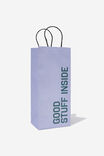 Bottle Gift Bag, GOOD STUFF INSIDE LILAC GREEN - alternate image 1