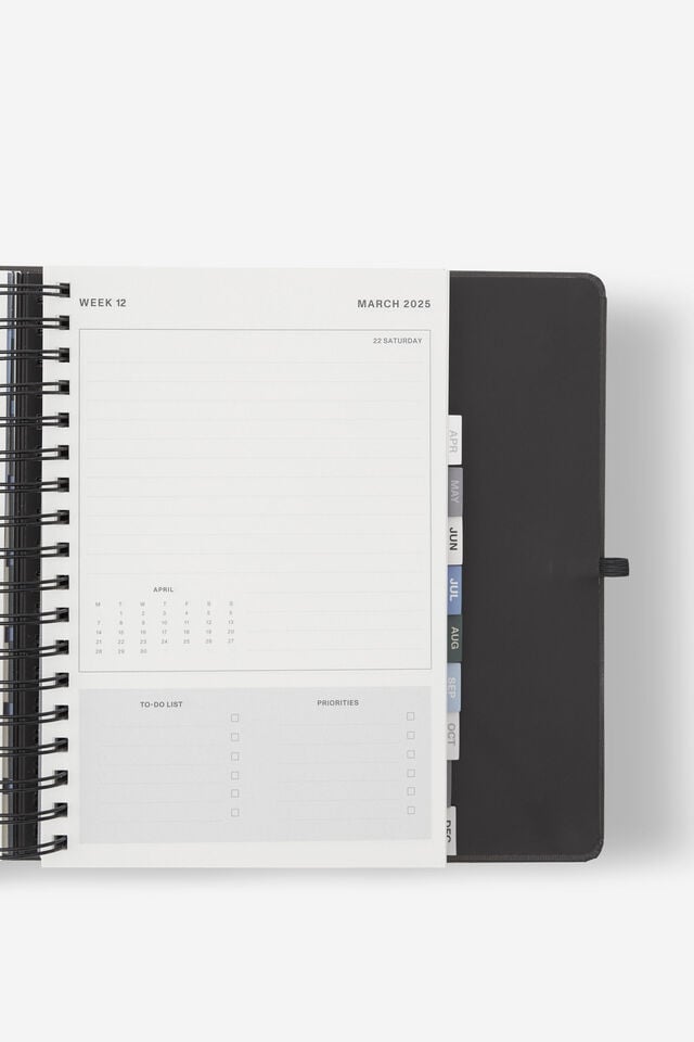 2025 Stay Focused Daily Planner, BLACK