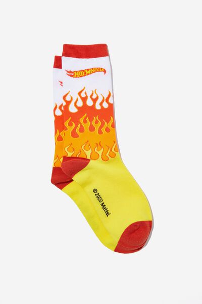 Socks, LCN MAT HOT WHEELS FLAMES