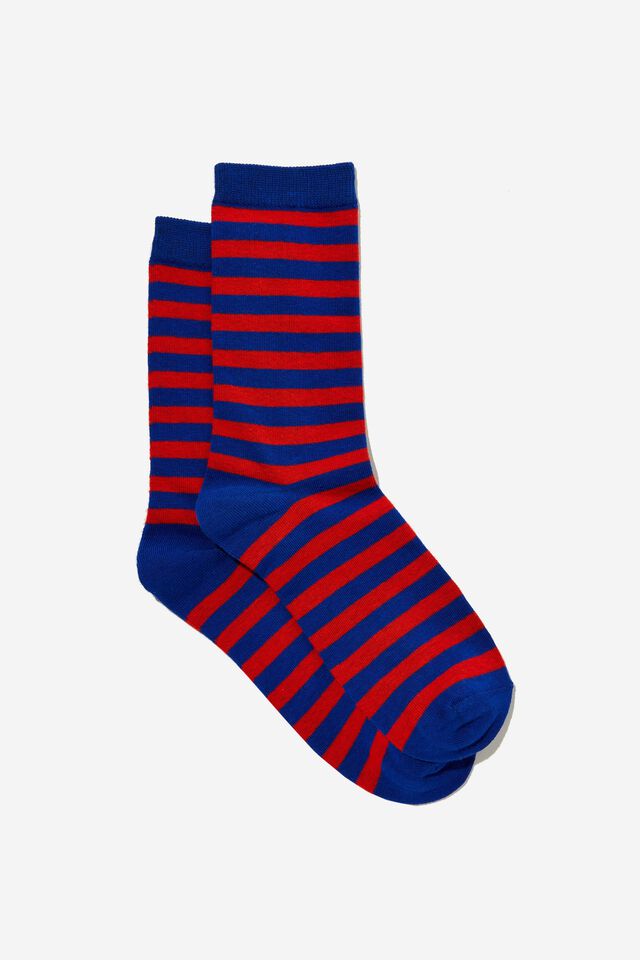 Socks, STRIPE IT RED/BLUE