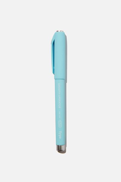 Smooth Operator Gel Pen, AQUA BLUE