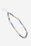Carried Away Phone Charm Strap, FLORAL / BLUE - alternate image 1
