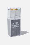 Artists Dual Nib Marker 12Pk, PASTEL