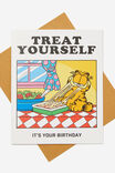 Nice Birthday Card, LCN GAR GARFIELD TREAT YOURSELF - alternate image 1